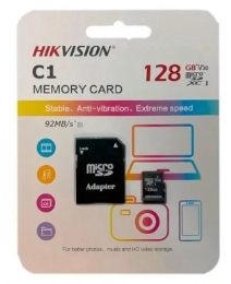 Cartão de memoria sd hikvision class 10UHSI 128GB micro + adaptador  - <font color="#808080"><FONT SIZE=-2>Este produto é vendido por Marvel e entregue por Marvel</FONT></font> -  -  - 28983x