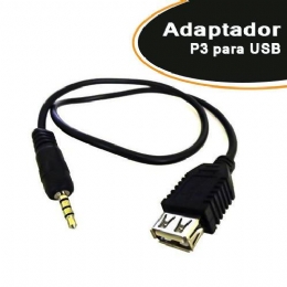 Cabo Adaptador USB Fêmea x P2 Macho - Empire - 25684