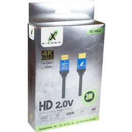 CABO HDMI 4K ULTRA HD 3 METROS 2.0V TRIPLA BLINDAGEM - 28760