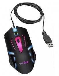 MOUSE GAMER RGB USB WEIBO M-39 - 26798