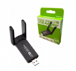 ADAPTADOR USB 3.0 WIRELESS DUAL BAND AC1300Mbps 2.4GHZ e 5GHZ - 29142