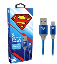 CABO USB-A PARA USB-C 1,5M 5+ SUPERMAN - 29149