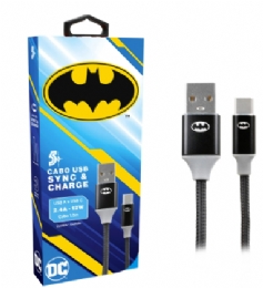 CABO USB-A PARA USB-C 1,5M 5+ BATMAN - 29150