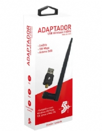 ADAPTADOR WIRELESS 150 MBPS USB SEM FIO 2.4GHZ - 29151