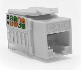 CONECTOR FEMEA RJ45 CAT6 180GRAUS LA-K60 PLUSCABLE - 29276