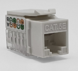 CONECTOR FEMEA RJ45 CAT5E keystone 180GRAUS LA-K50 PLUSCABLE - 29277