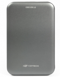 CASE PARA HD EXTERNO 2,5"  USB 3.0 CH-350CB C3-TECH - 29657