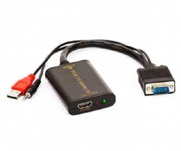 CONVERSOR VGA PARA HDMI COM AUDIO USB - 25702