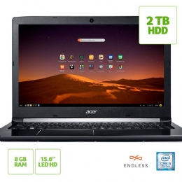 Notebook Acer Aspire 5, Intel Core i5-7200U, 8GB, 2TB, Linux, 15.6 - 25496