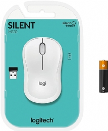 Mouse sem fio Logitech M220 Silent Branco - <font color="#808080"><FONT SIZE=-2>Este produto é vendido por Marvel e entregue por Marvel</FONT></font> -  -  - 28547x