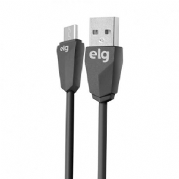 CABO USB PARA CELULAR V8 ELG PRETO - 25277