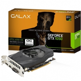 Placa de Vídeo VGA NVIDIA Galax GEFORCE GTX 1050 2GB OC DDR5 128Bits - 24526