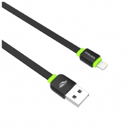 Cabo USB x Lightning para iPhone, C3Tech, 1m - Preto/Verde - CB-110BK - 24504