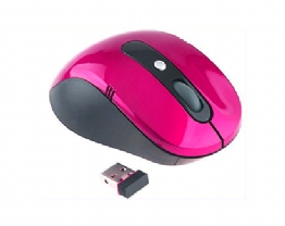 Mouse Multilaser Sem Fio 2.4 Ghz Nano USB 1000Dpi Rosa - MO151 - 20509
