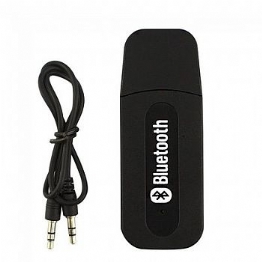 Adaptador USB Bluetooth  Receptor de Músicas e Áudio  Conexão USB e P2 / para Celulares, SmartPhones, Tablets, Computador e Notebook  Caixas de Som Amplificadas e Som Automotivo - 24580