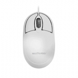 MOUSE USB MULTILASER MO302 BRANCO CLASSIC - 27345