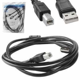 CABO USB A/B 2,0 MTS PRETO C/ FILTRO IMPRESSORA - 20376