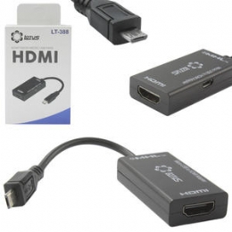 CONVERSOR MICRO USB PARA HDMI MHL P/SMATPHONE/TABL - 27806