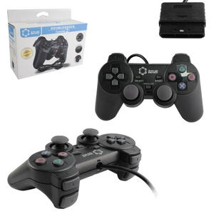 Controle Joystick USB para Computador PC Gamer PS2 e PS3 Dualshock - Preto