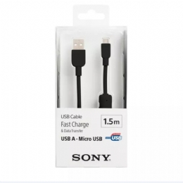CABO USB PARA CELULAR SONY V8 PRETO ORIGINAL - 25250