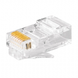 CONECTOR RJ45 MACHO CAT5E - UNIDADE - 27411