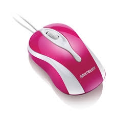 Mouse Multilaser Colors Magenta USB - MO143 - 19015