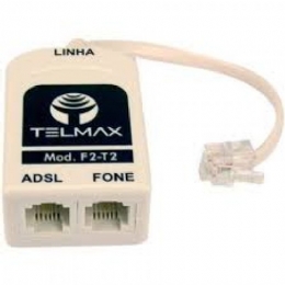 Filtro Modem ADSL 2 SAIDA F2T2 -  TELMAX - 22563