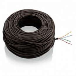Cabo de Rede RJ-45 MULTILASER 4 pares  PRETO  (vendido por metro) - 20075