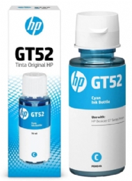 REFIL DE TINTA HP GT52 CYAN ORIGINAL  - <font color="#808080"><FONT SIZE=-2>Este produto é vendido por Marvel e entregue por Marvel</FONT></font> -  -  - 24024x