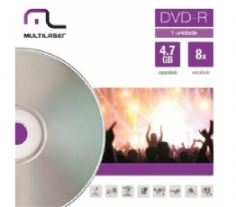 DVD-R 4.7GB 16X AVULSO C/CAPA - 23905