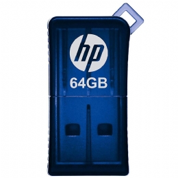 Pen drive HP Mini V165W, 64GB, USB 2.0, Azul - 25674