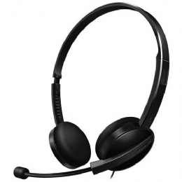 HEADSET COM HASTE ROTACIONAL E CANCELAMENTO DE RUÍDO SHM3550/10 PRETO PHILIPS - 22567