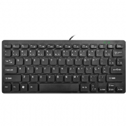 TECLADO MULTIMIDIA COMPACTO KMW128 USB PRETO  - <font color="#808080"><FONT SIZE=-2>Este produto é vendido por Marvel e entregue por Marvel</FONT></font> -  -  - 27999x