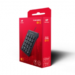 TECLADO NUMERICO C3TECH USB KN-12BK PRETO  - <font color="#808080"><FONT SIZE=-2>Este produto é vendido por Marvel e entregue por Marvel</FONT></font> -  -  - 30730x
