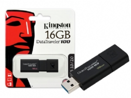 PEN DRIVE 16GB DT100 PRETO - 17927