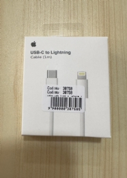 Cabo iPhone Apple Tipo C 1m branco USB-C p Lightining  - <font color="#808080"><FONT SIZE=-2>Este produto é vendido por Marvel e entregue por Marvel</FONT></font> -  -  - 30758x
