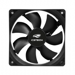 COOLER PARA GABINETE C3TECH 120X120X25MM PRETO - F7-100BK - 28828X
