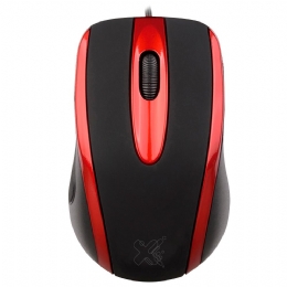 MOUSE USB TECHZONE PRETO/VERMELHO - 25176