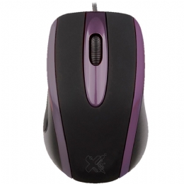 MOUSE USB TECHZONE PRETO/ROXO - 25170