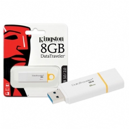PEN DRIVE 8GB KINGSTON BRANCO/AMARELO - 23779