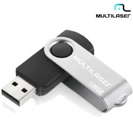 PEN DRIVE 128GB TWIST PRETO 128GB - 27028