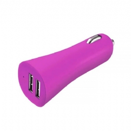CARREGADOR USB AUTOMOTIVO USB ROSA - 27056