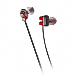 FONE DE OUVIDO DUAL DRIVER PRETO/VERMELHO - 24291