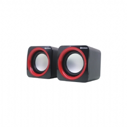 CAIXA DE SOM 4W RMS P/ COMPUTADOR VERMELHO - 27611