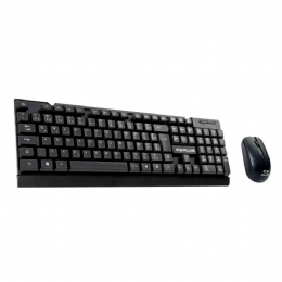 TECLADO E MOUSE S/ FIO K-W11BK - 26110