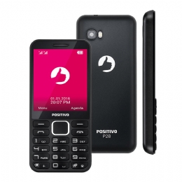 Celular Positivo P28B, Dual Chip, 32MB, Bluetooth, Câmera VGA, Preto  - <font color="#808080"><FONT SIZE=-2>Este produto é vendido por Marvel e entregue por Marvel</FONT></font> -  -  - 26741x