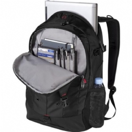 MOCHILA P/NOTEBOOK PRETA COM CAPA DE CHUVA - 23818