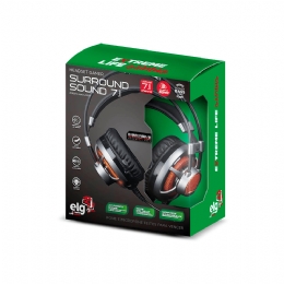 FONE DE OUVIDO Gamer ELG 7.1 Surround Channel HGSS71 com Microfone, Potência 60mW - 26764x