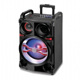 Caixa Amplificadora Mondial CM-16 Bluetooth, Entrada USB, Micro SD, Auxiliar, Guitarra, Microfone, 500W RMS Bivolt Preto  - <font color="#808080"><FONT SIZE=-2>Este produto é vendido por Marvel e entregue por Marvel</FONT></font> -  -  - 28535x