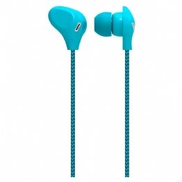 FONE DE OUVIDO C/MICROFONE P/CELULAR AZUL - 24070